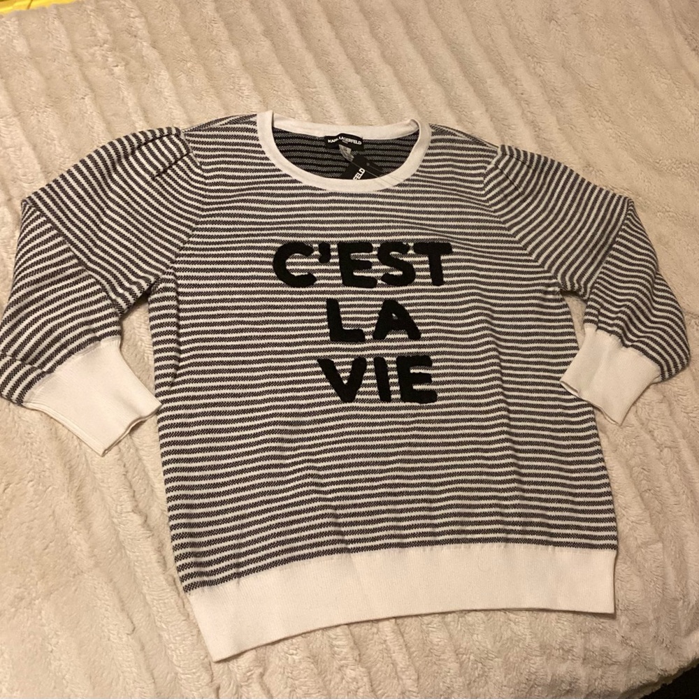 Striped Black and White Sweater